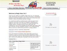 Tablet Screenshot of magicautoinc.com